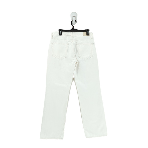 Edwin Women 28 Kali Ankle Jeans Eggshell White Vintage Straight Button Fly NEW - Picture 12 of 12